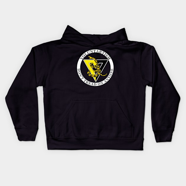 Voluntaryism Kids Hoodie by Views of my views